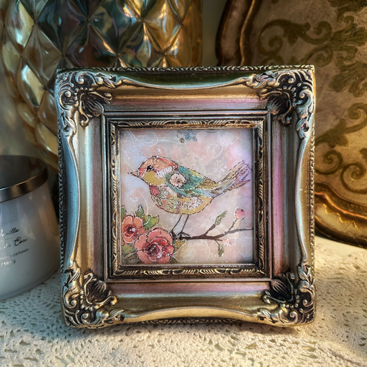 Stitched Birds Frame