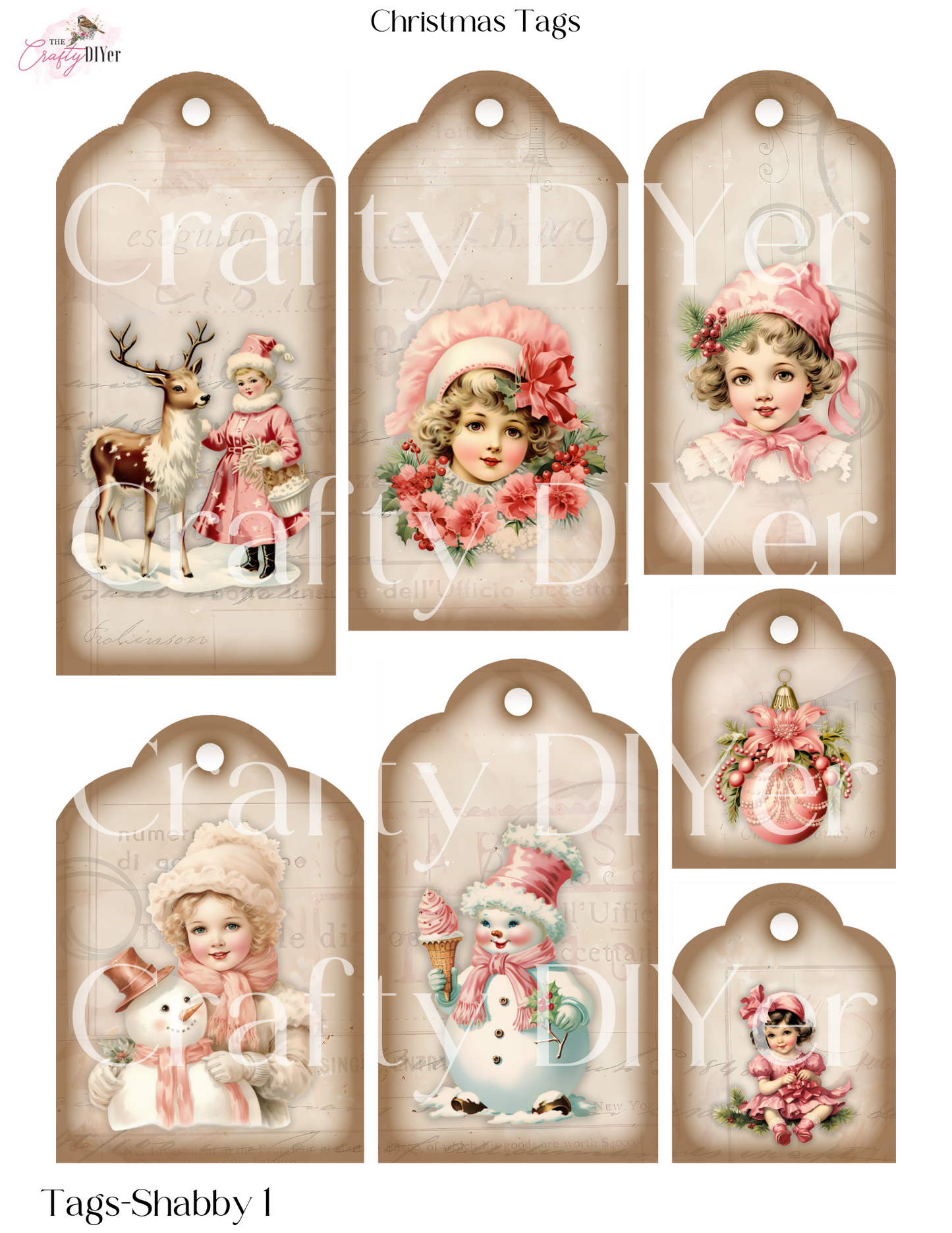 Christmas Tags Digital Printables (November 2023 DPC Exclusive)