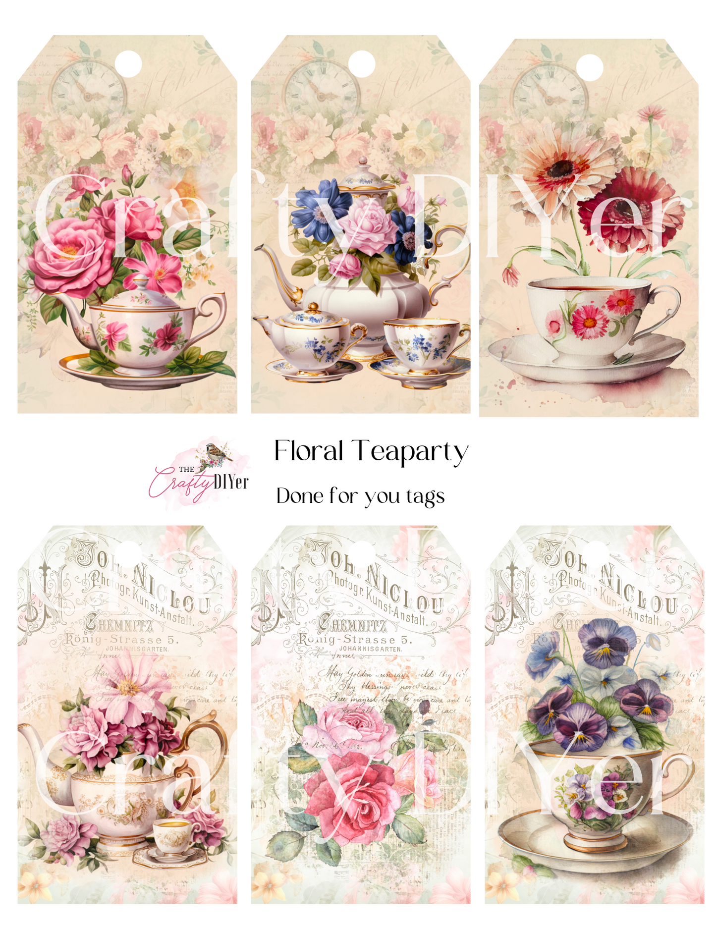 Floral Tea Party Digital Printables