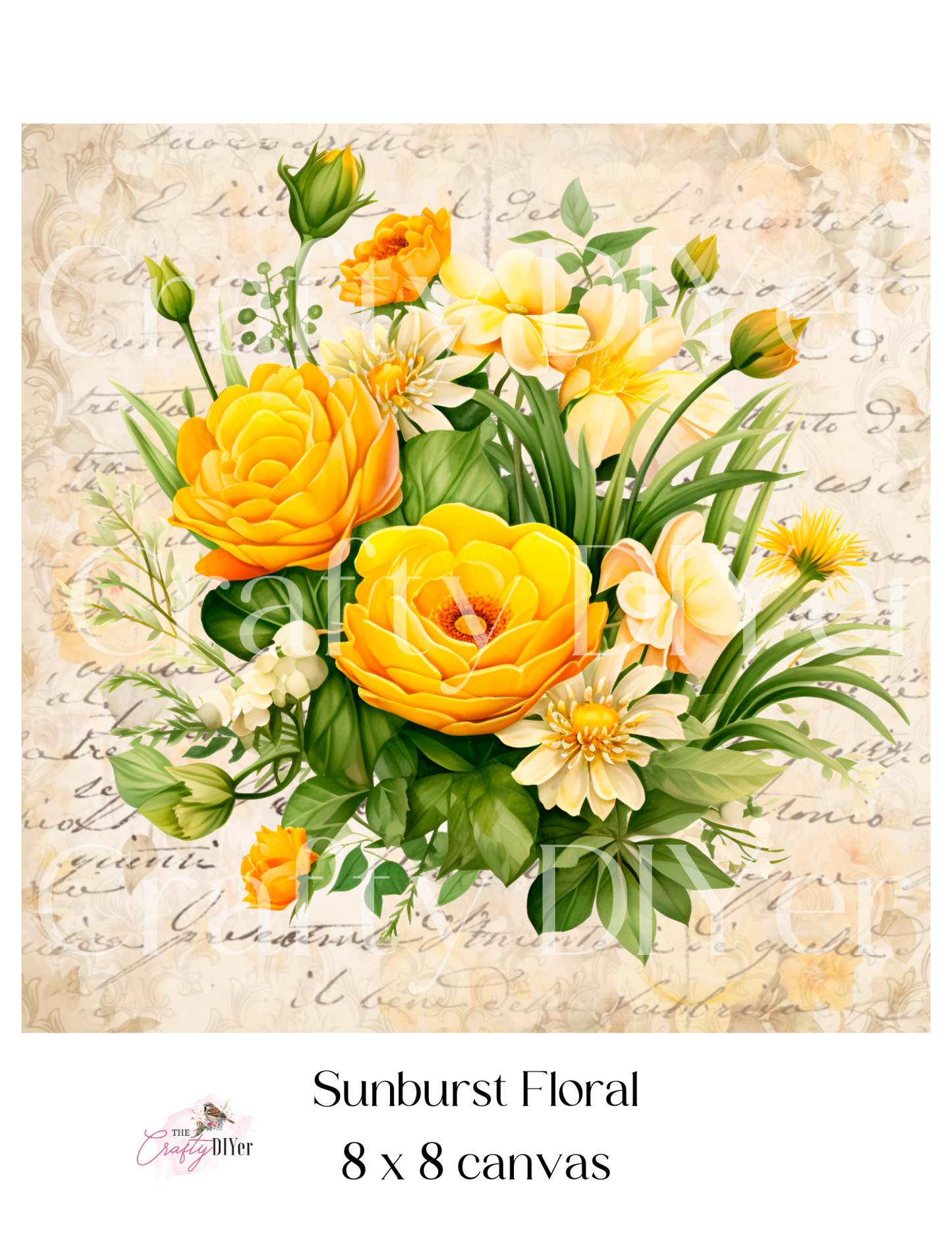 Sunburst Floral Digital Printables