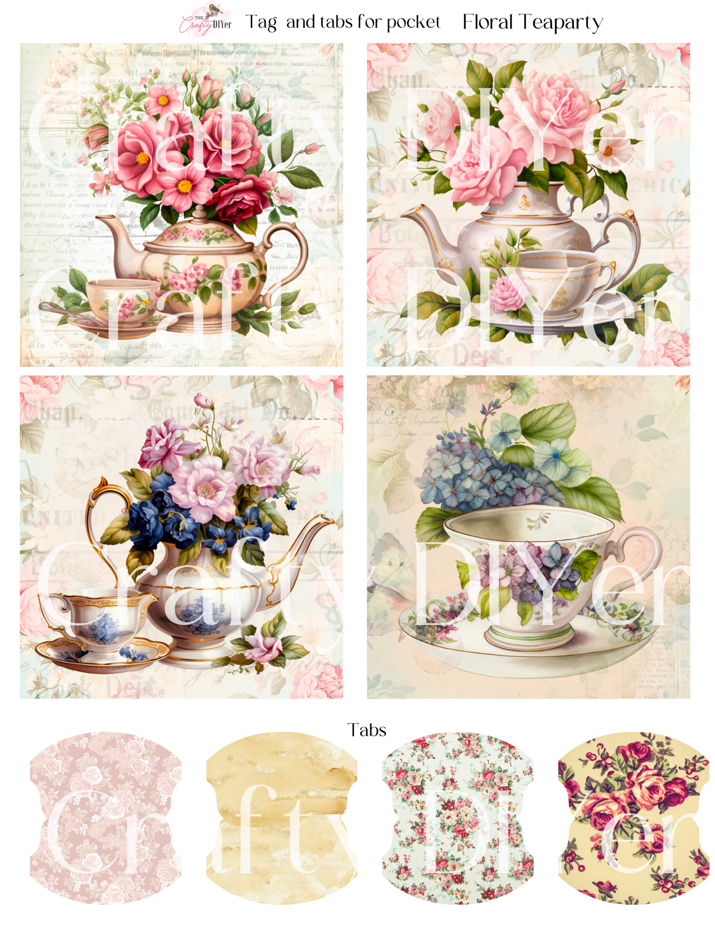 Floral Tea Party Digital Printables