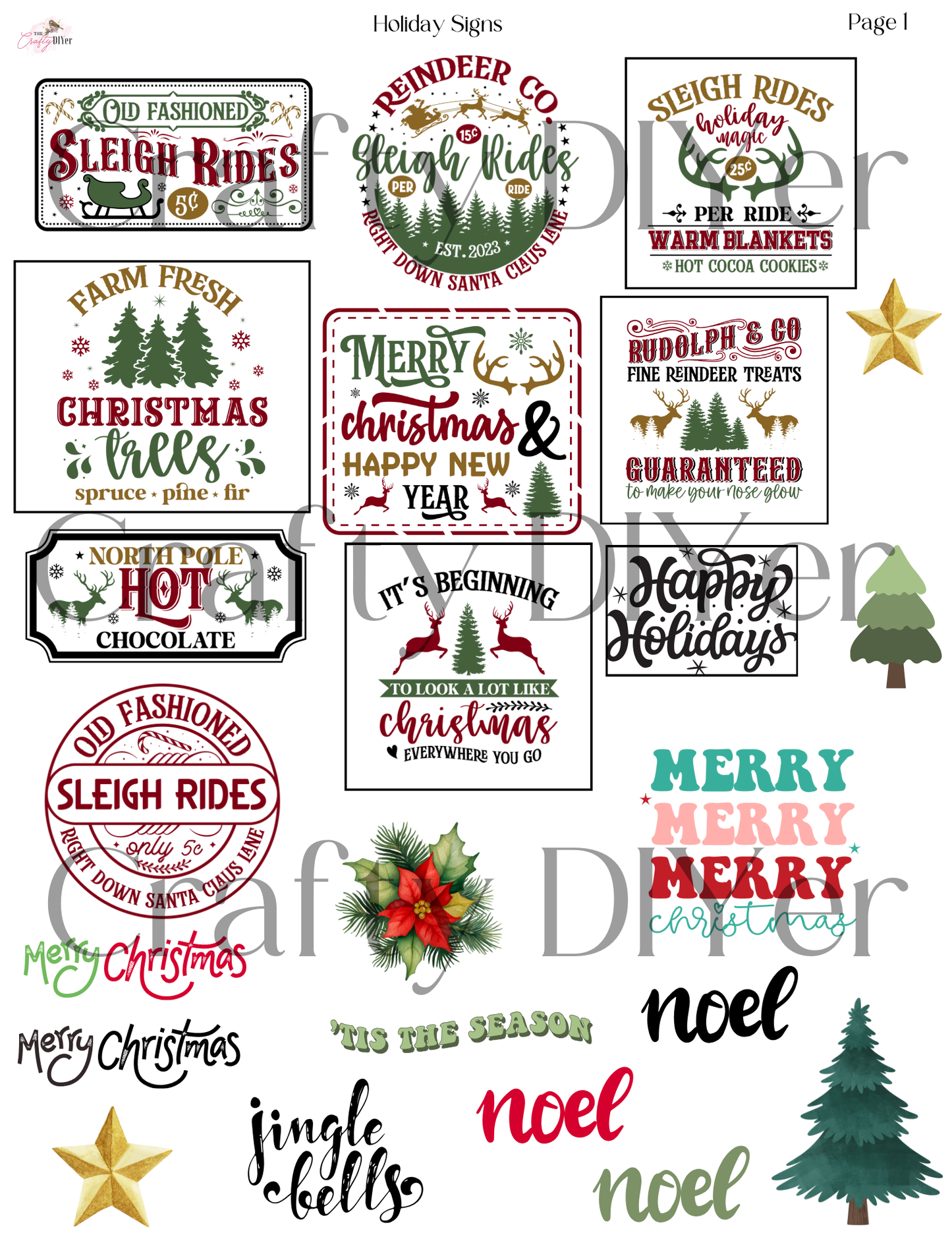 Holiday Signs Digital Printables (October 2024 DPC Exclusive)