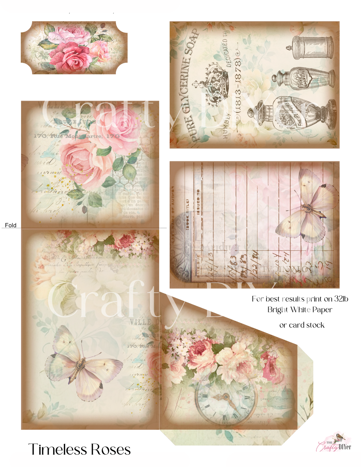 Timeless Roses Folio Kit Digital Printables (July 2024 DPC Exclusive)