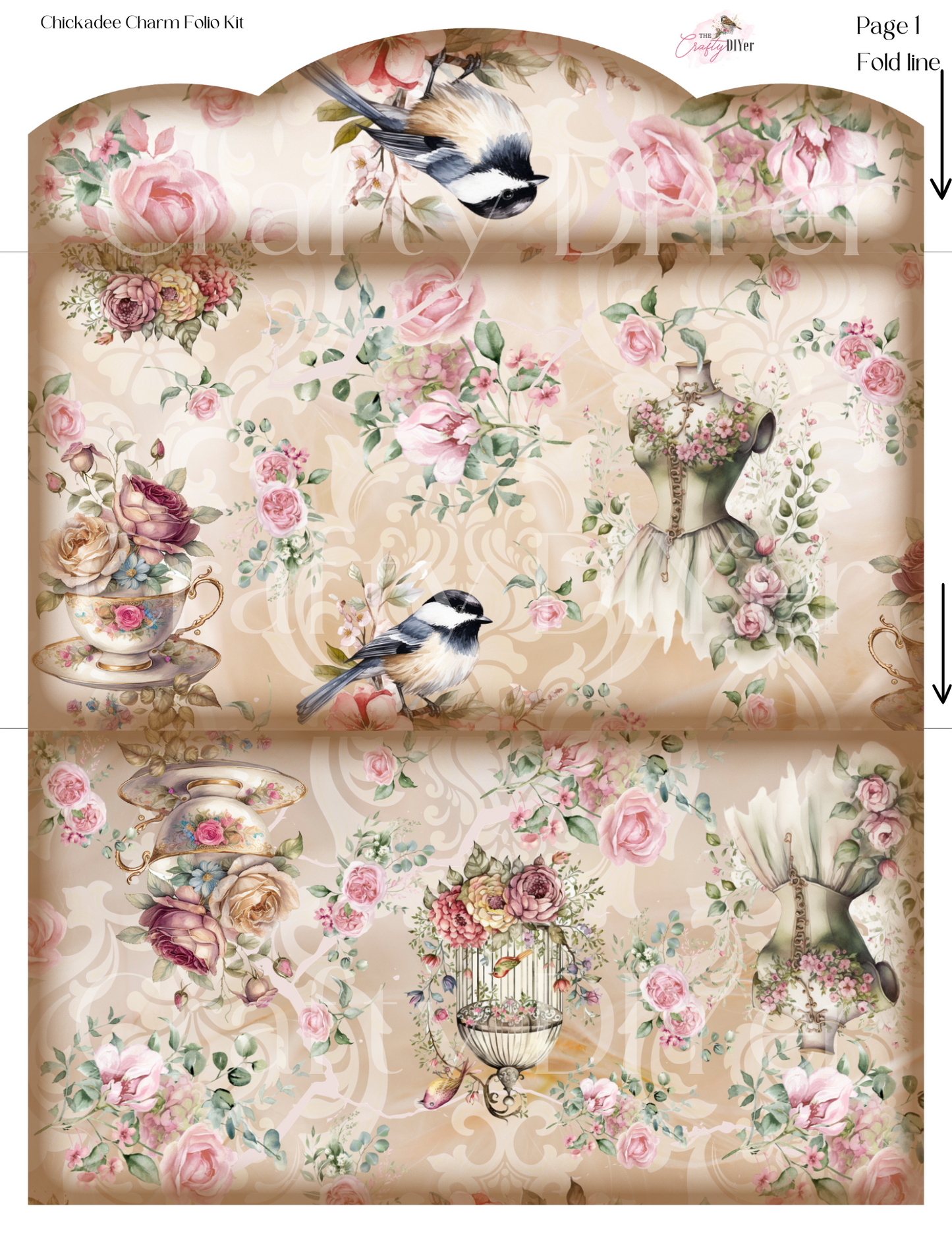 Chicadee Charm Folio Kit Digital Printables (January 2024 DPC Exclusive)