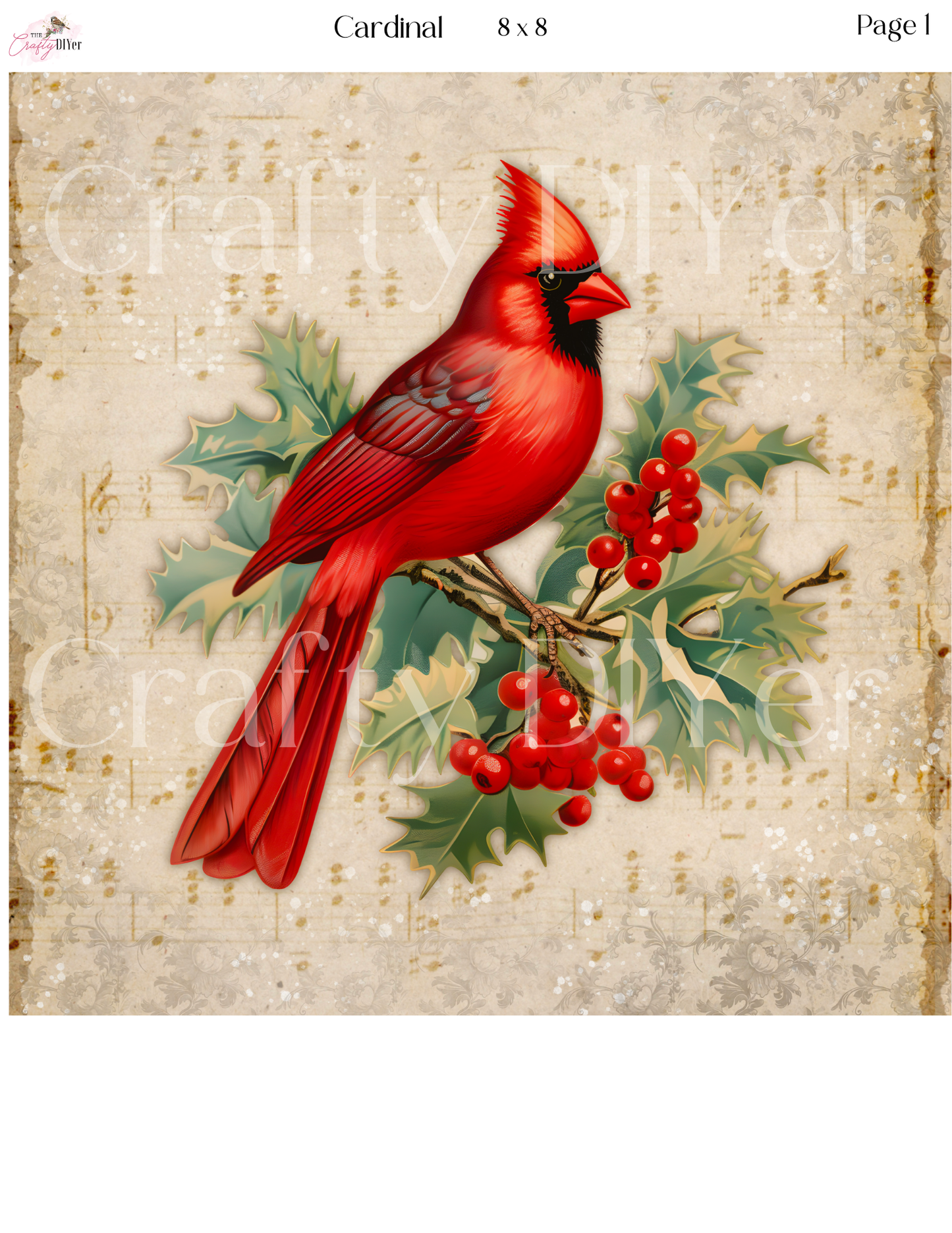 Cardinal Digital Printables