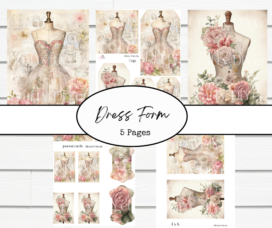 Dress Forms Digital Printables