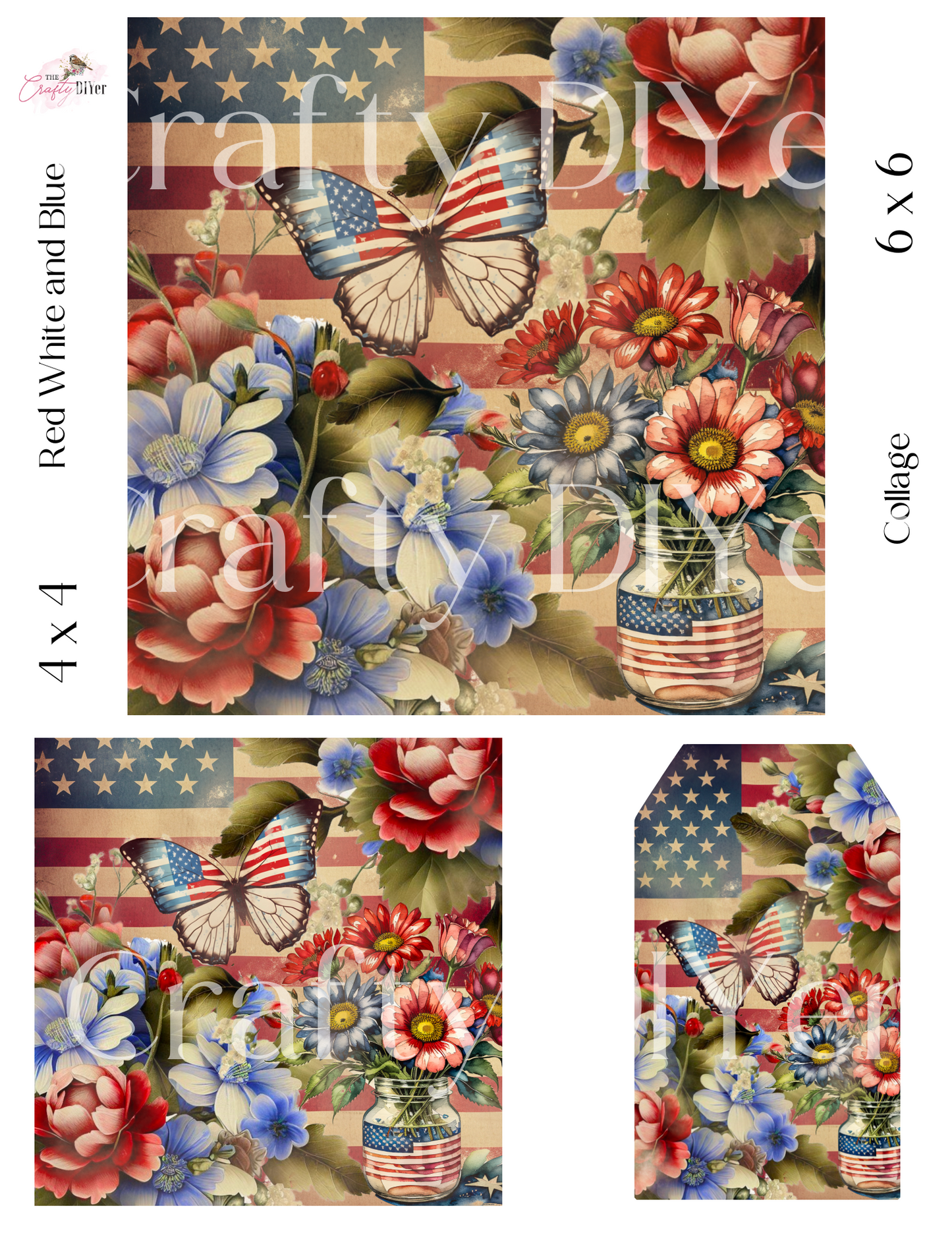 Red, White, and Blue Digital Printables