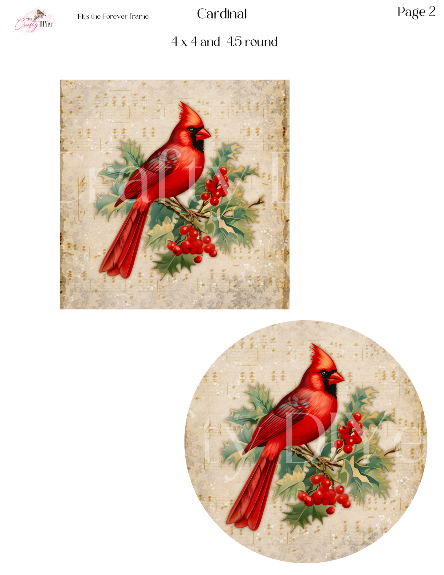 Cardinal Digital Printables