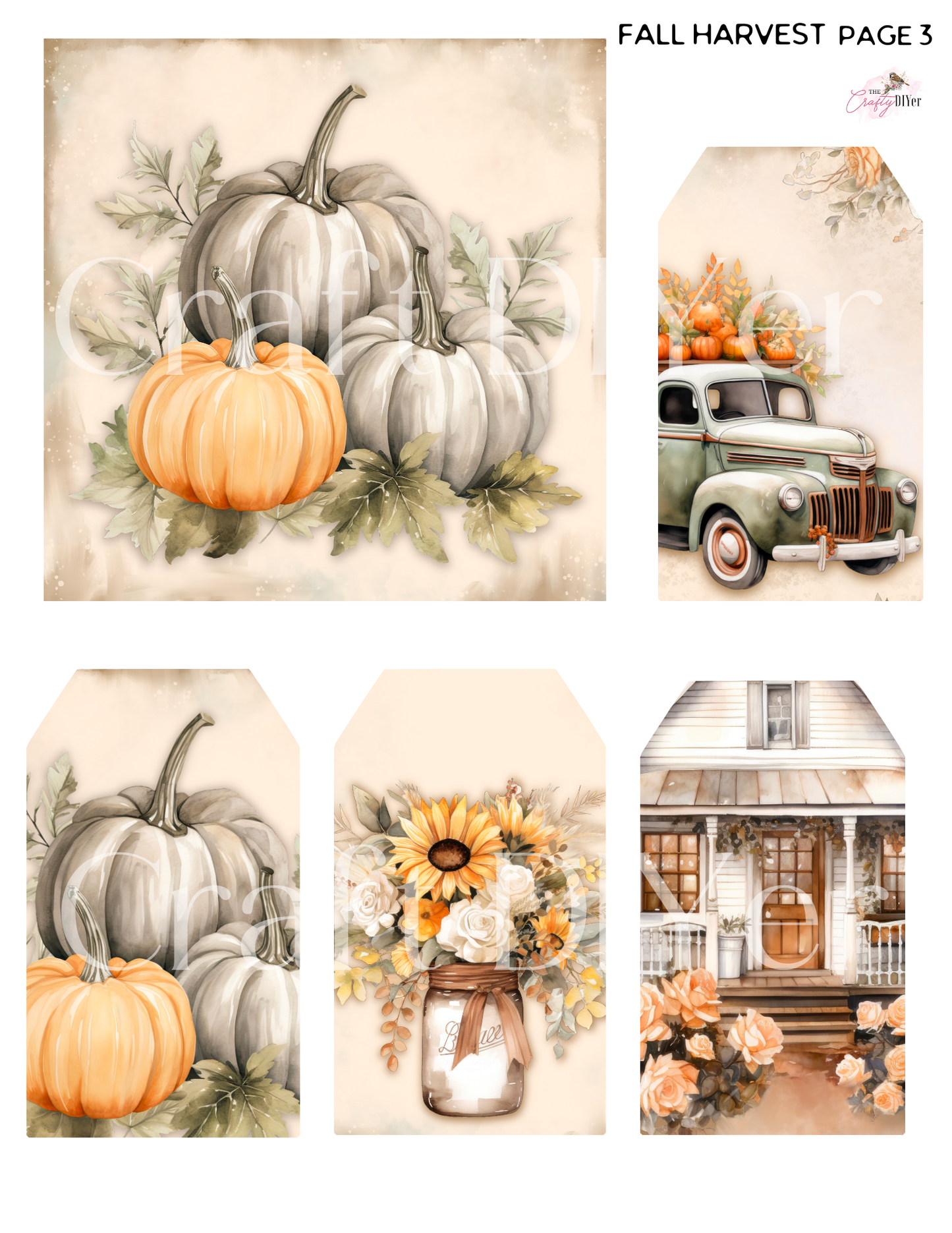 Fall Harvest Digital Printables