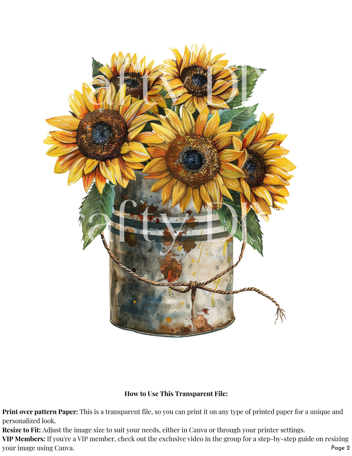 Rustic Sunflower Digital Printables