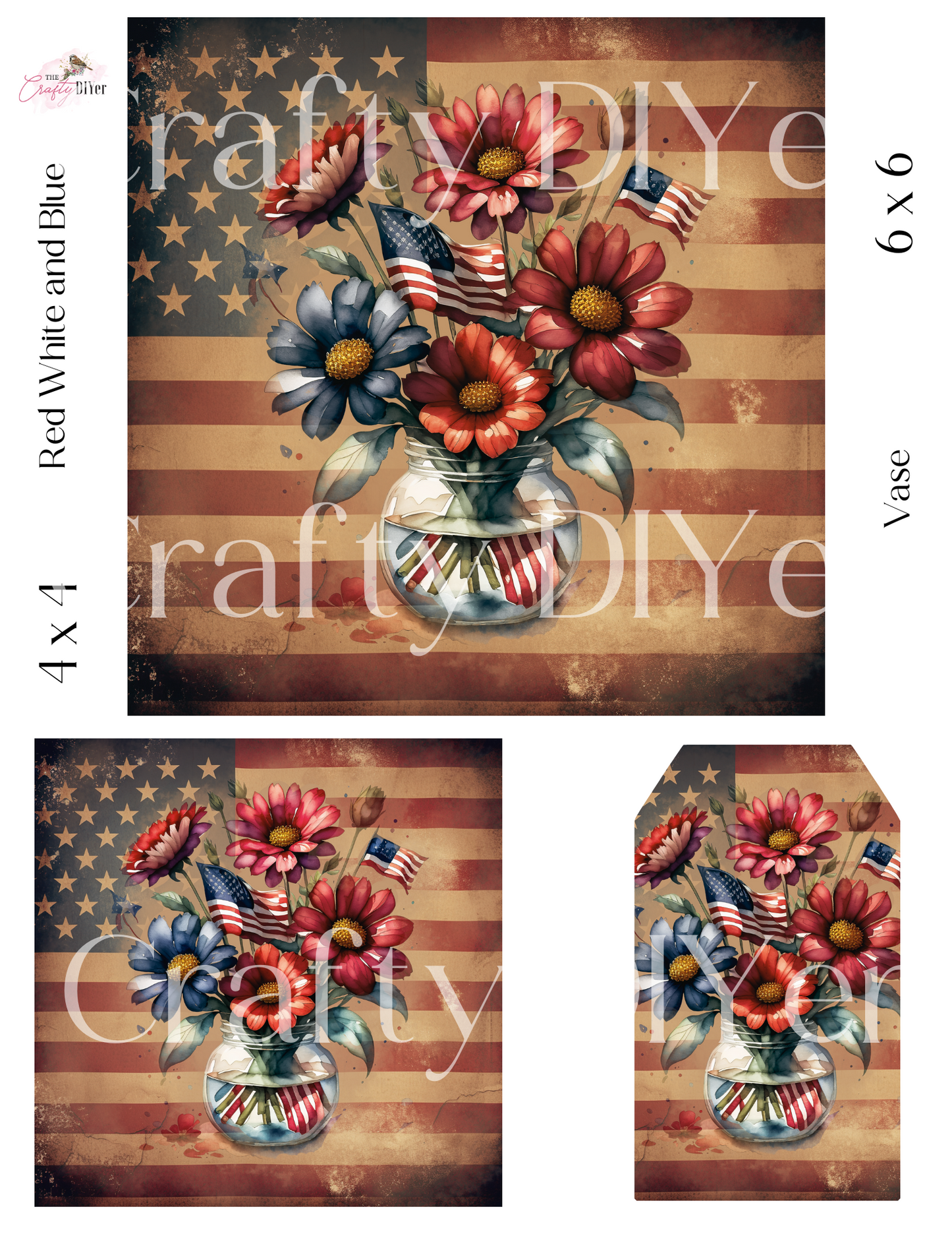 Red, White, and Blue Digital Printables