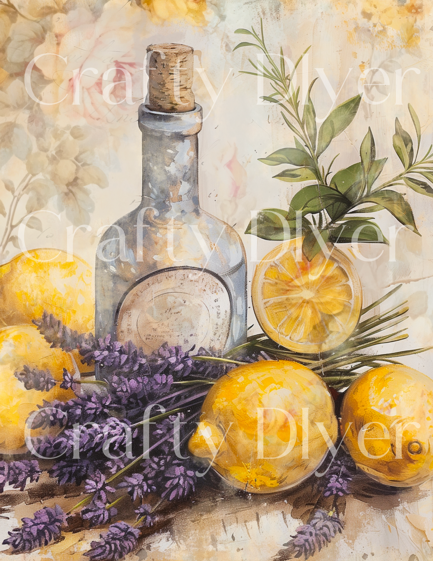 Lemon & Lavender  Printable (Workshop not included)