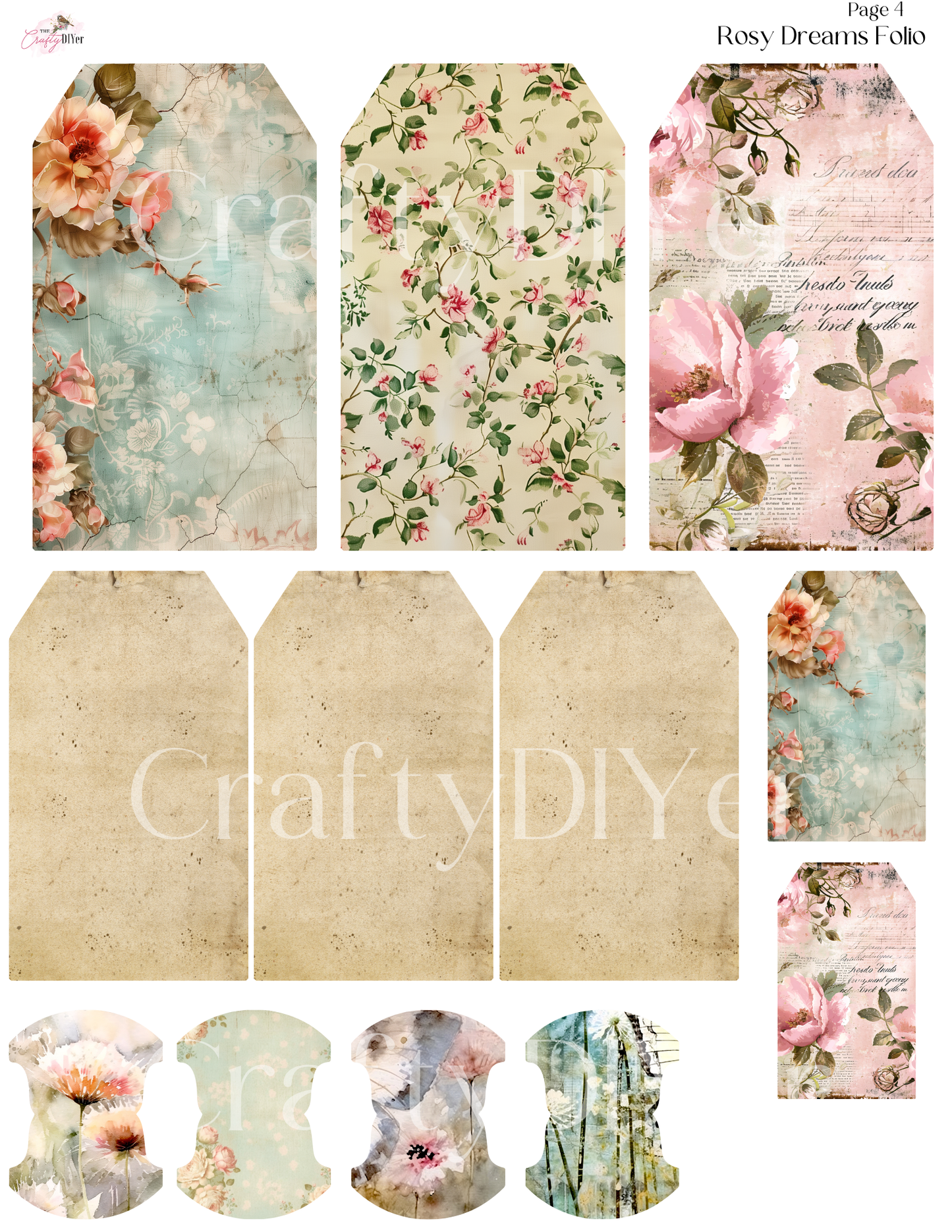 Rosy Dream Folio Digital Printables