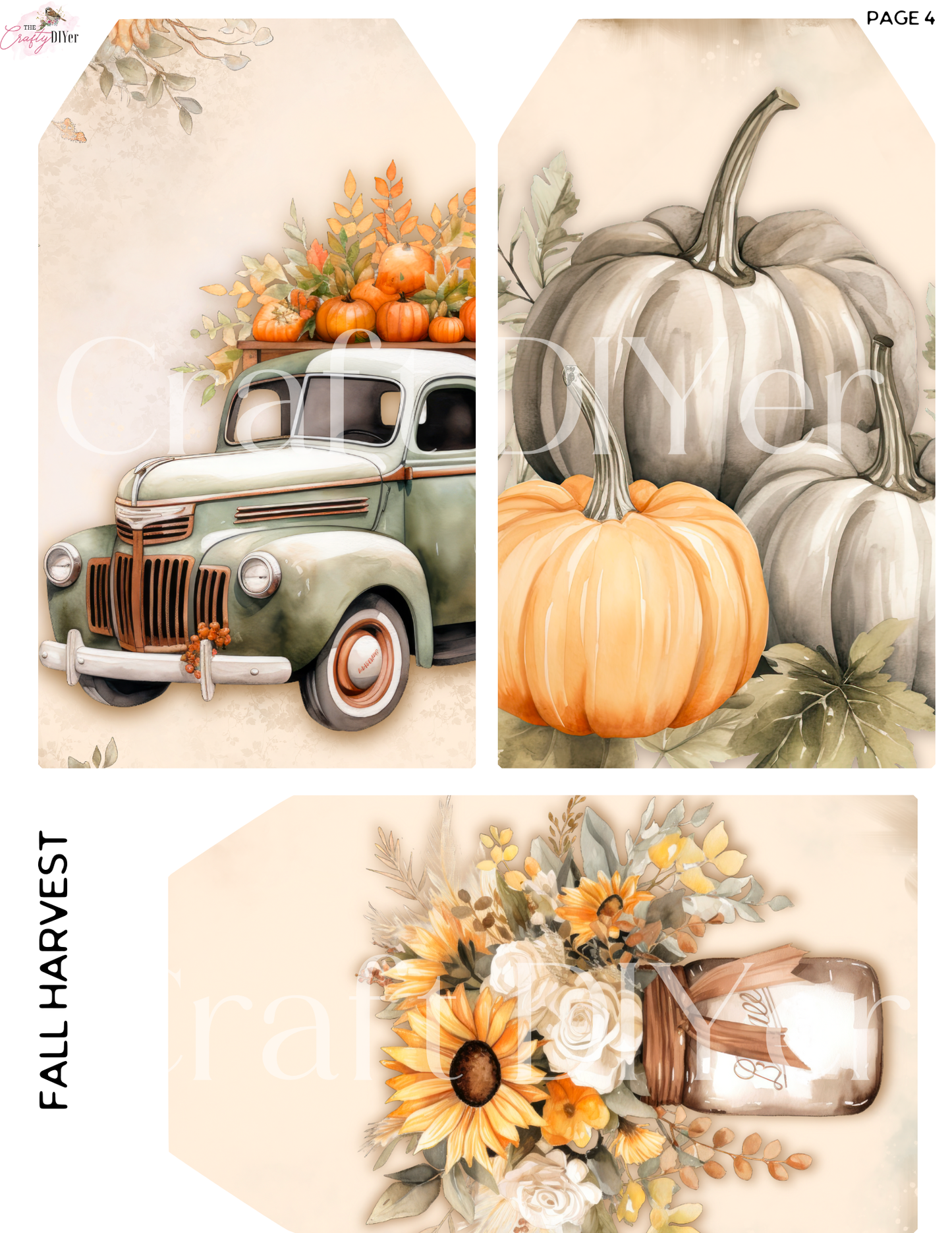 Fall Harvest Digital Printables