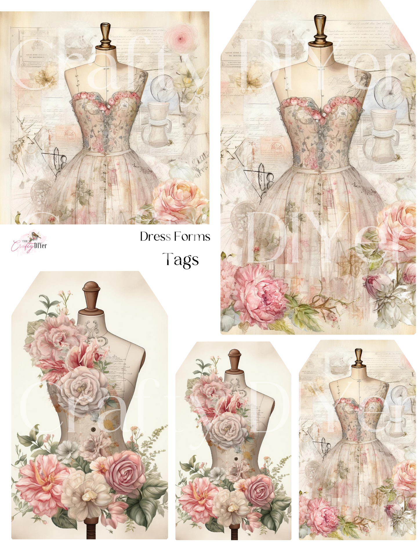 Dress Forms Digital Printables