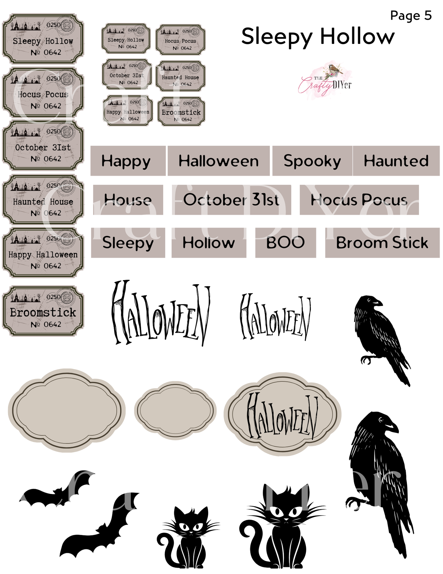 Sleepy Hollow Digital Printables (September 2024 DPC Exclusive)