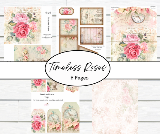 Timeless Roses Folio Kit Digital Printables (July 2024 DPC Exclusive)