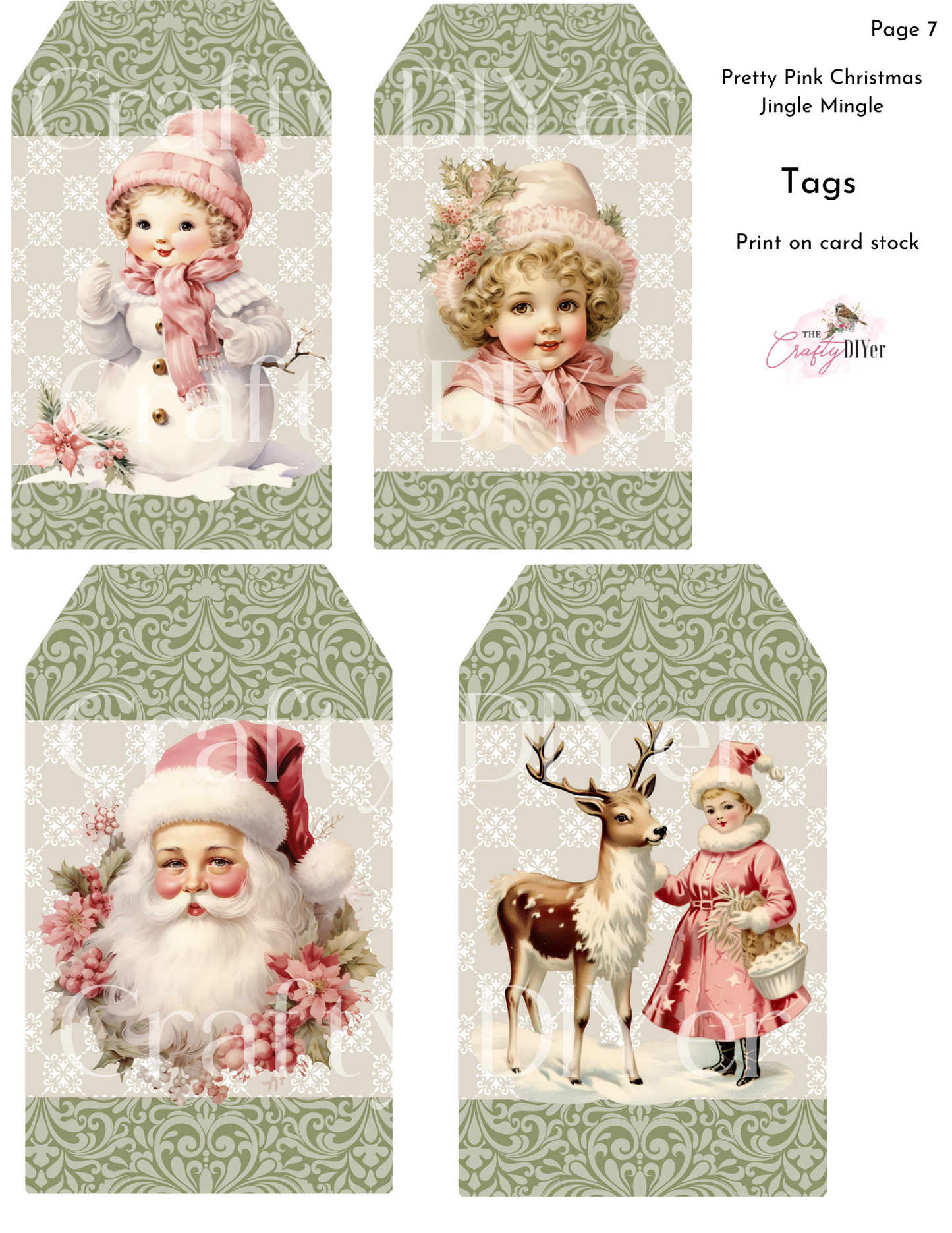 Pretty Pink Christmas Banner (Jingle Mingle Event)