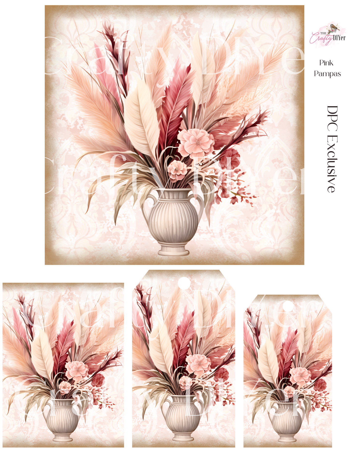 Pink Pampas Digital Printables (March 2024 DPC Exclusive)