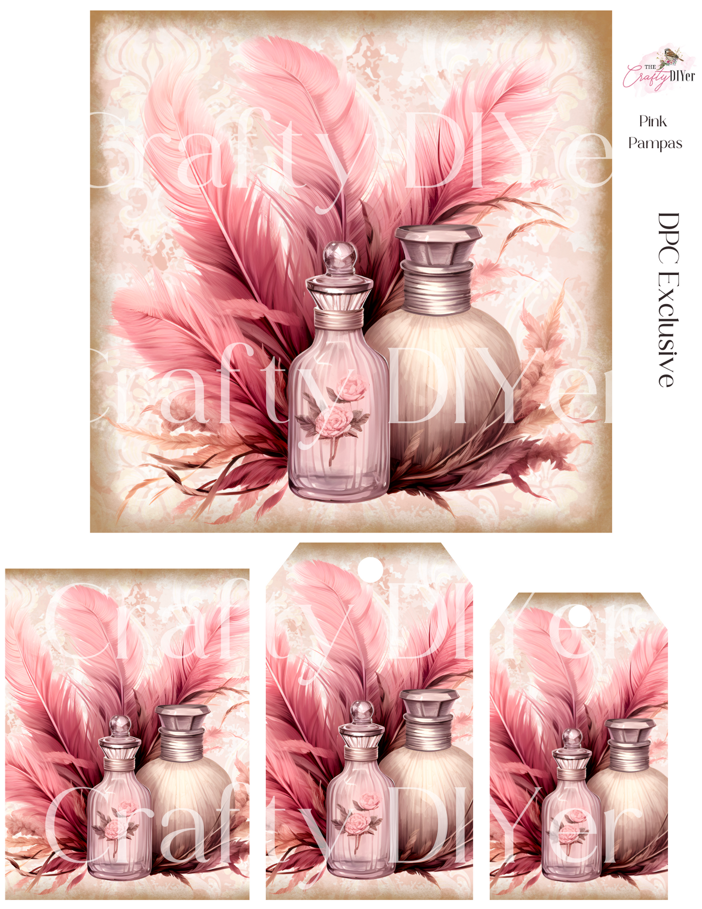 Pink Pampas Digital Printables (March 2024 DPC Exclusive)