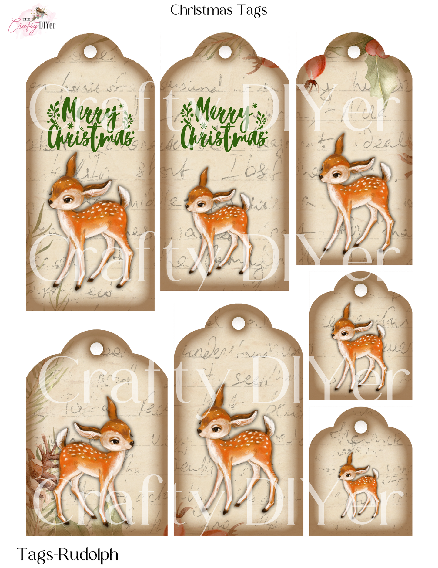 Christmas Tags Digital Printables (November 2023 DPC Exclusive)