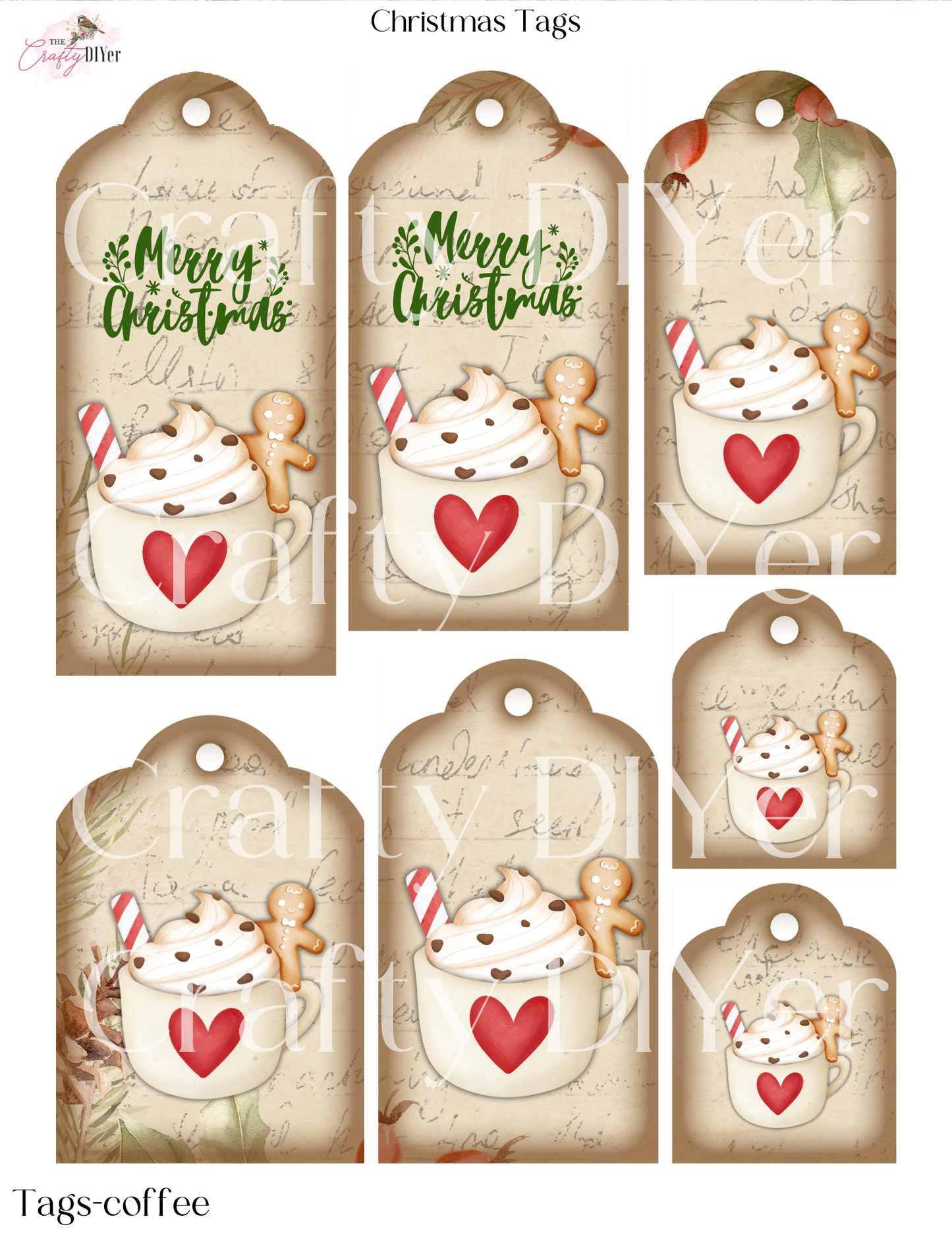 Christmas Tags Digital Printables (November 2023 DPC Exclusive)