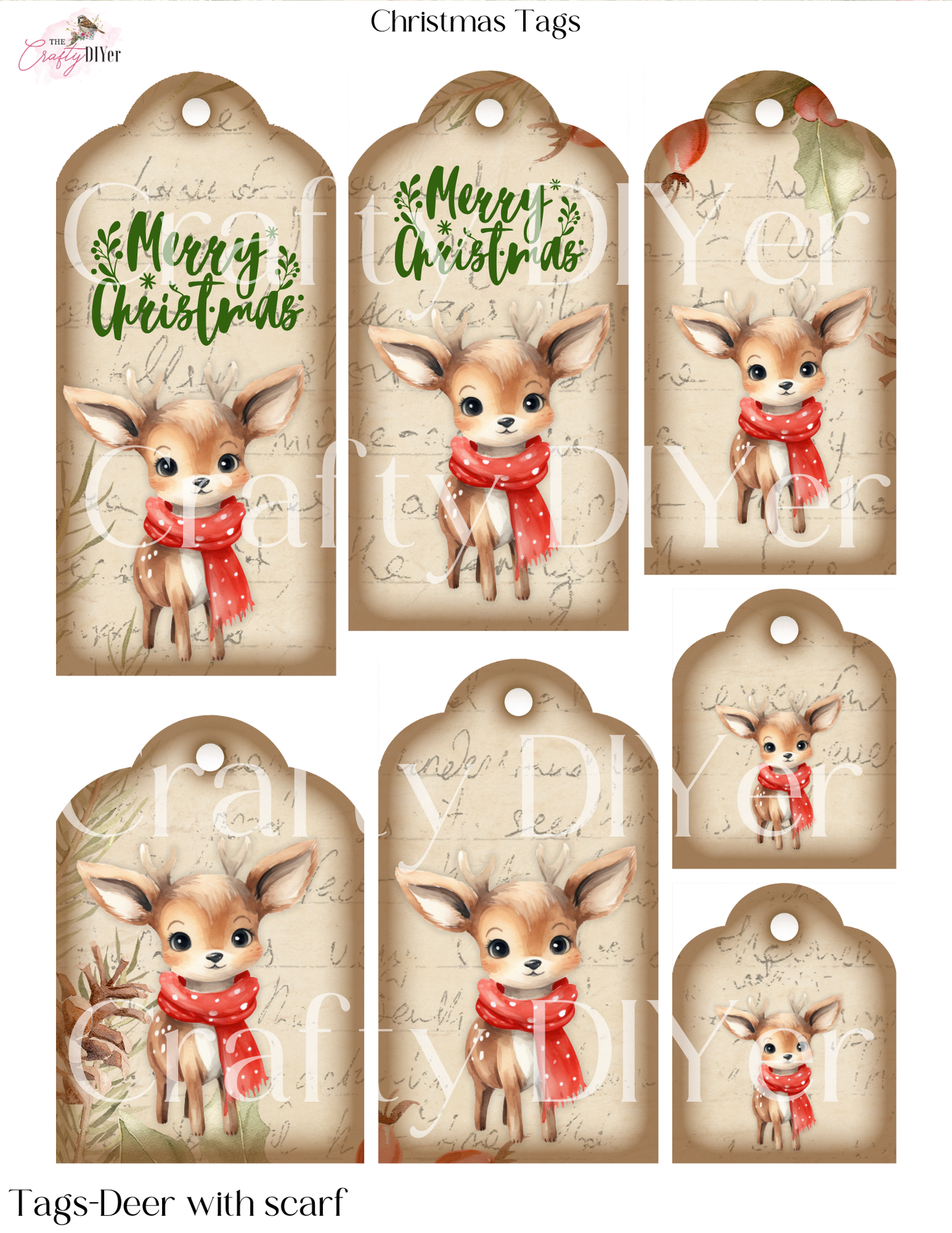 Christmas Tags Digital Printables (November 2023 DPC Exclusive)