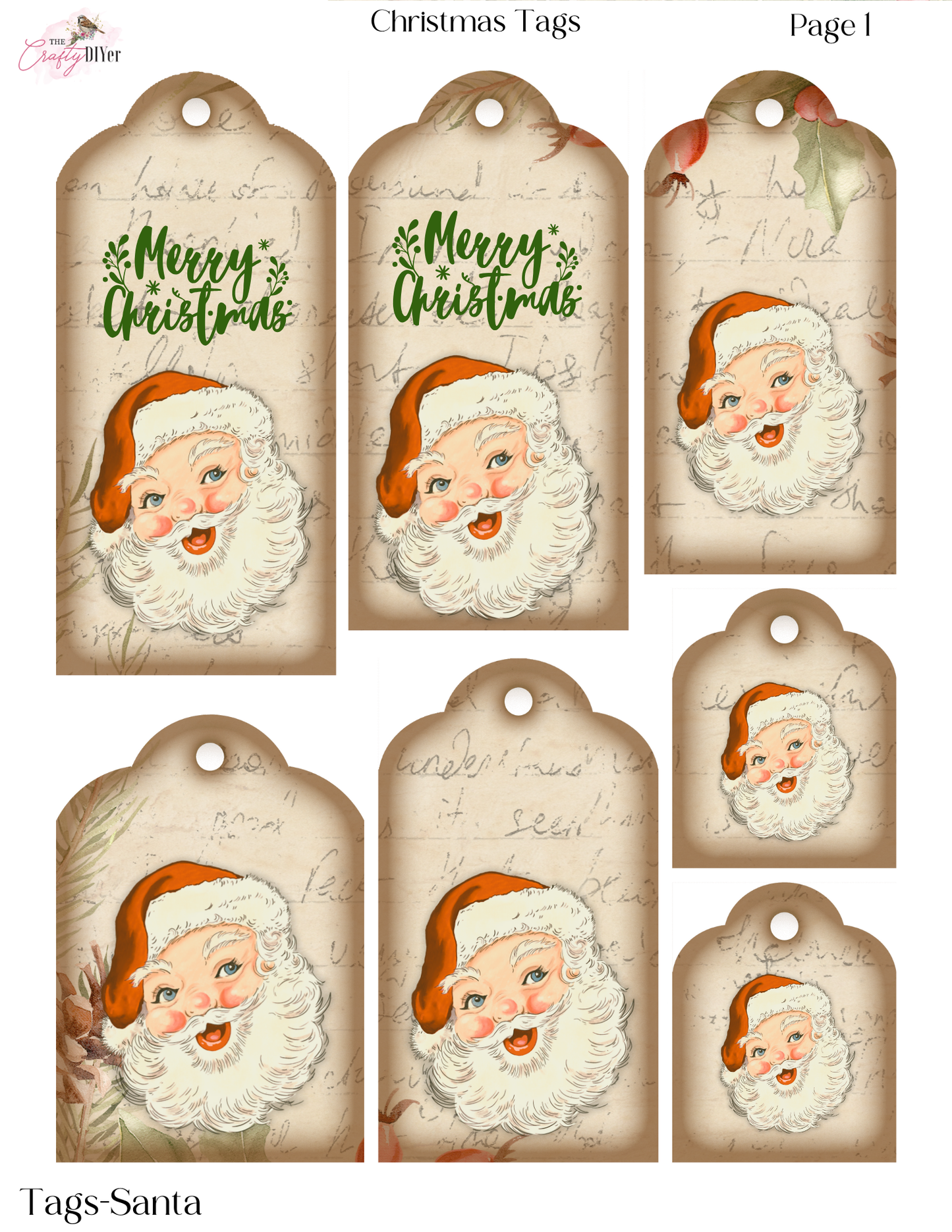 Christmas Tags Digital Printables (November 2023 DPC Exclusive)