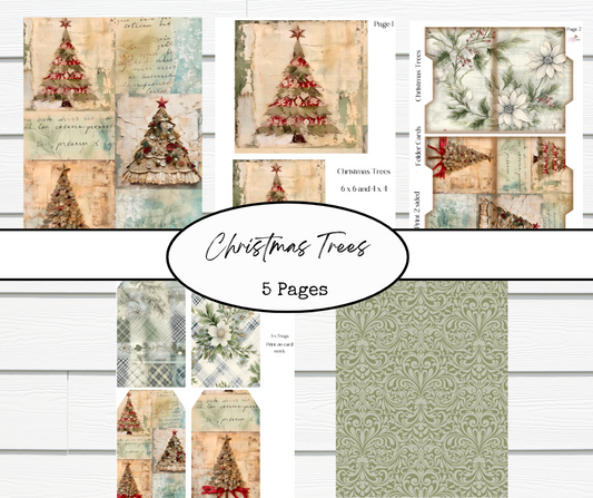 Christmas Trees Digital Printables