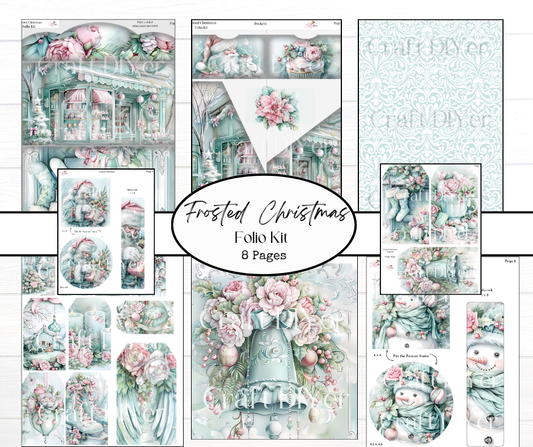 Frosted Christmas Folio Kit Digital Printables