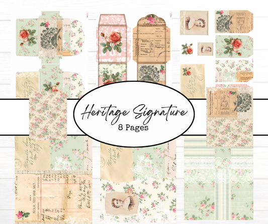 Heritage Signature Digital Printables