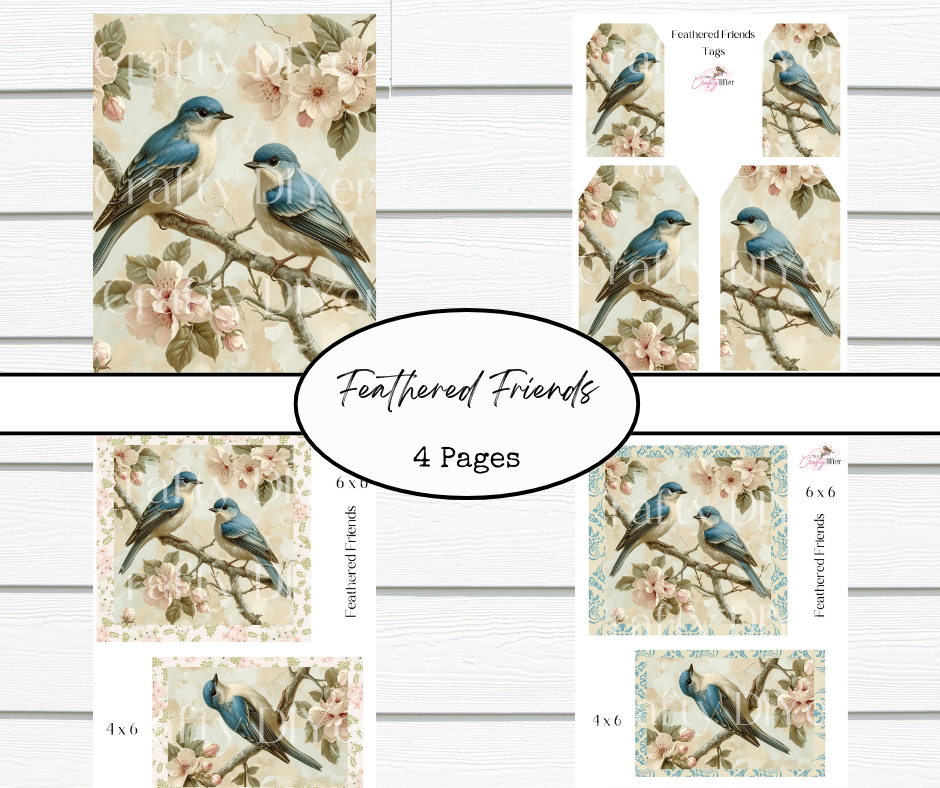 Feathered Friends Digital Printables