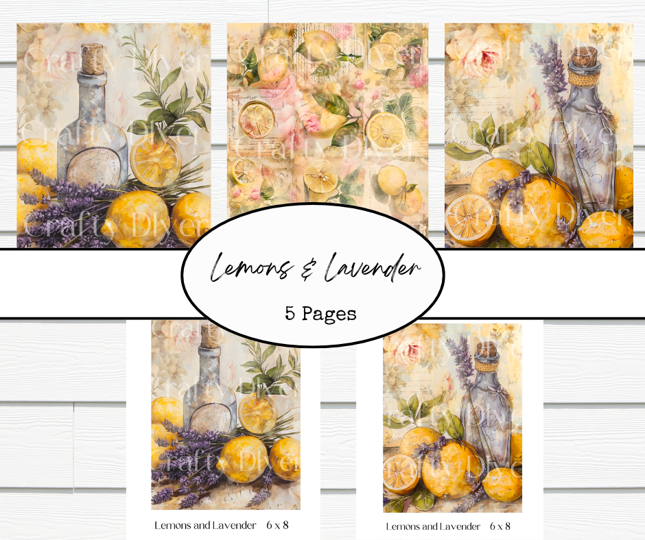Lemon & Lavender  Printable (Workshop not included)