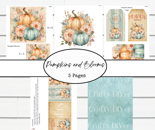 Pumpkins & Blossoms Digital Printables