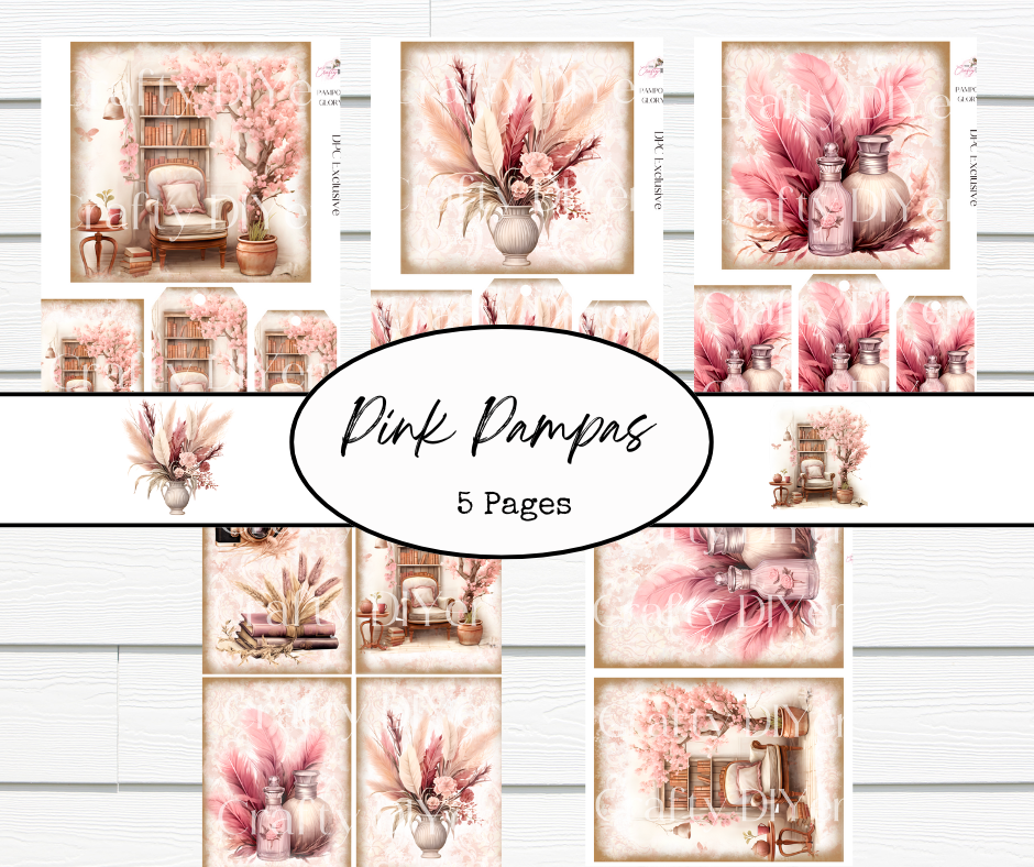 Pink Pampas Digital Printables (March 2024 DPC Exclusive)