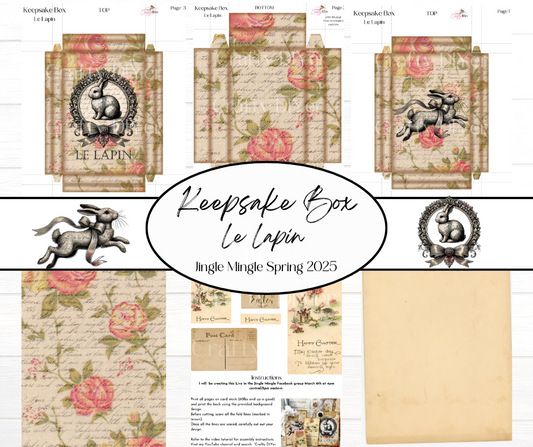 Keepsake Box Le Lapin Digital Printables (Jingle Mingle)