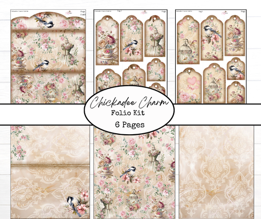 Chicadee Charm Folio Kit Digital Printables (January 2024 DPC Exclusive)